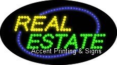 High Impact Real Estate LED Sign - Energy Efficient Flashing & Animated Light for Open Houses & Property Marketing | Perfect for Realtors & For Sale Signs