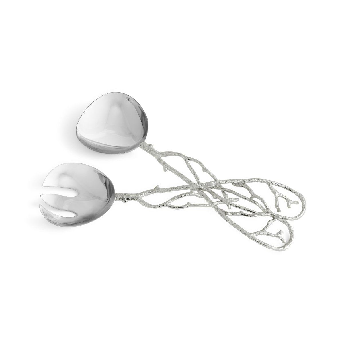 Premium Pomegranate Silver Serving Set - Elegant 3-Piece Dessert Utensils for Cake, Pastry & Cheese - Perfect for Dinner Parties, Weddings & Holiday Entertaining