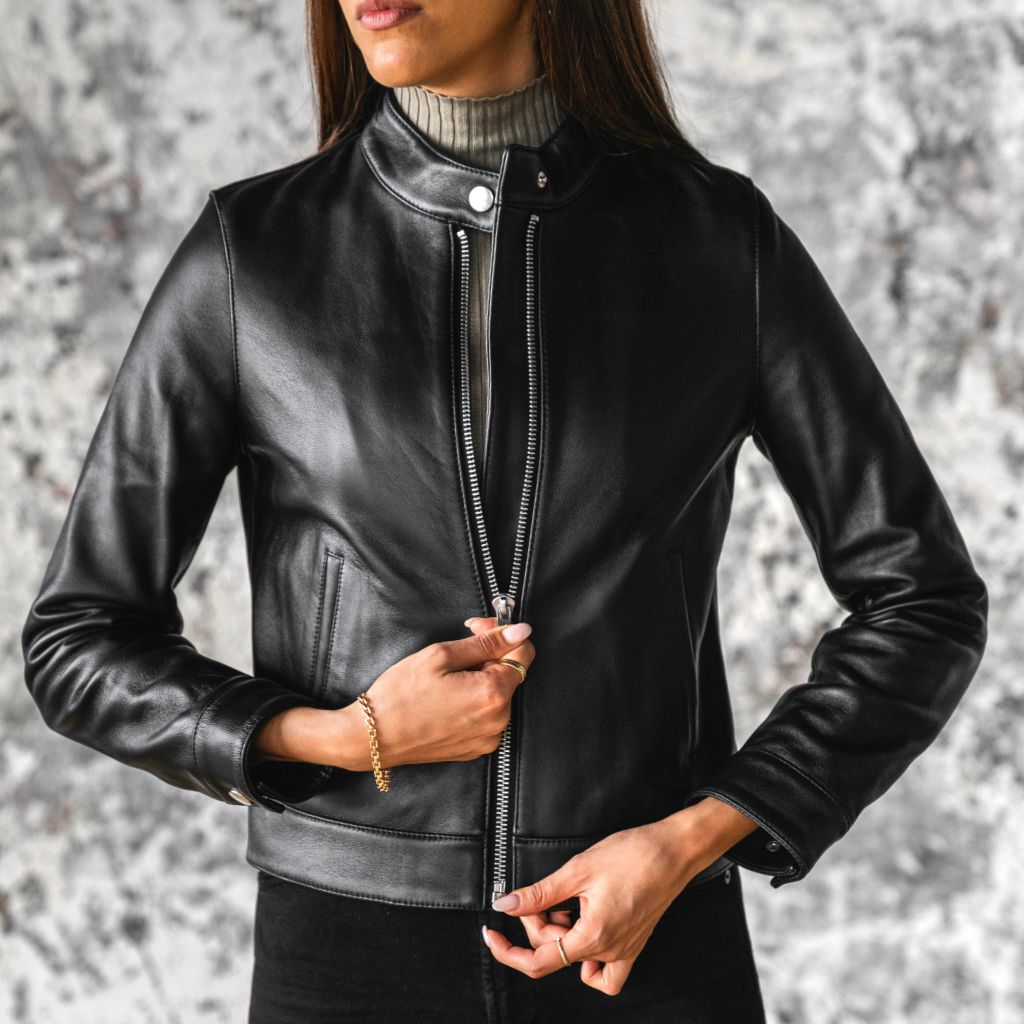 Men's Black Racer Jacket - Stylish Motorcycle Biker Jacket for Riding & Casual Wear | Lightweight & Comfortable