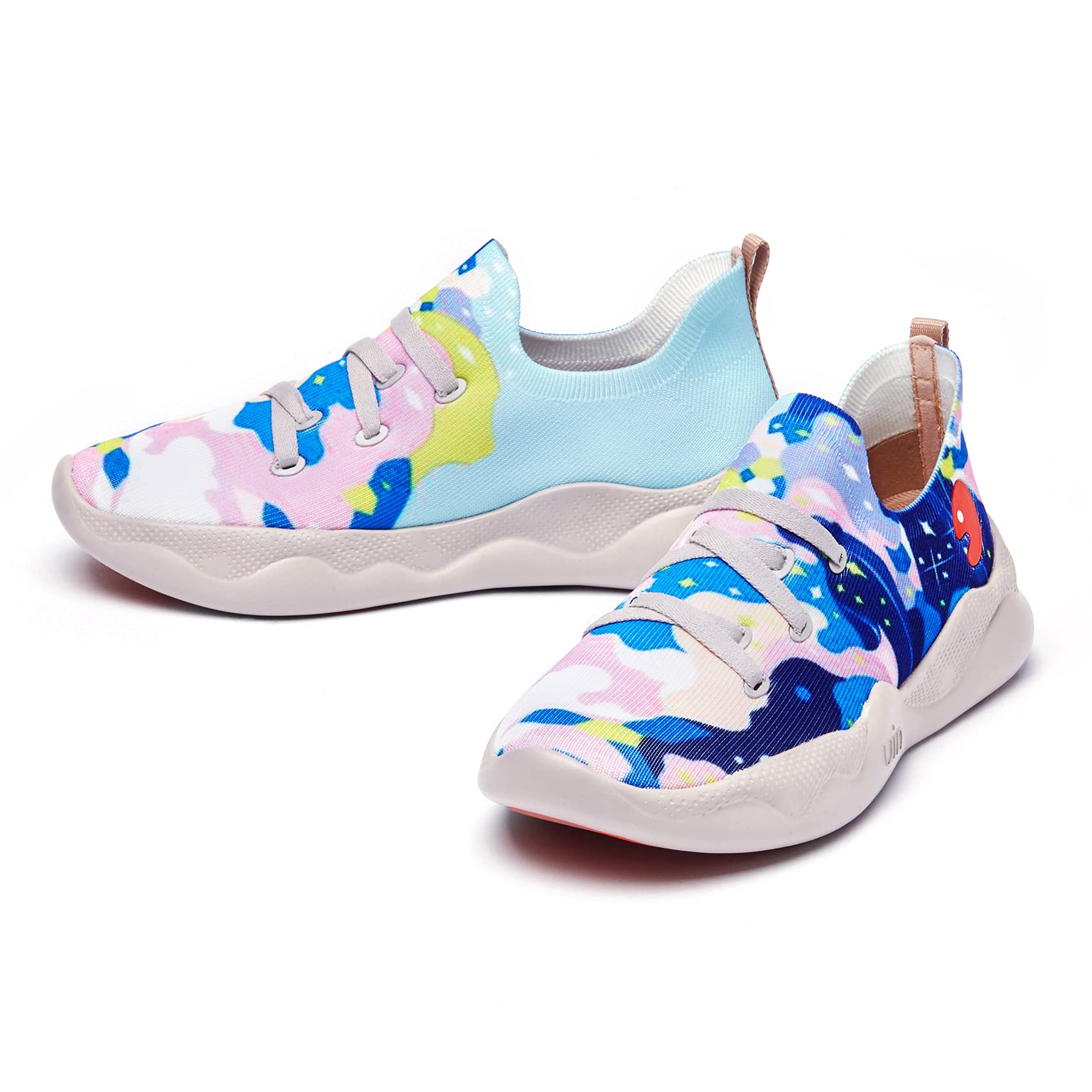 UIN Women's Fashion Sneakers - Lightweight Walking Shoes for Women, Slip On Casual Comfortable Athletic Shoes with Artistic Painting Design | Perfect for Travel, Workout & Everyday Wear