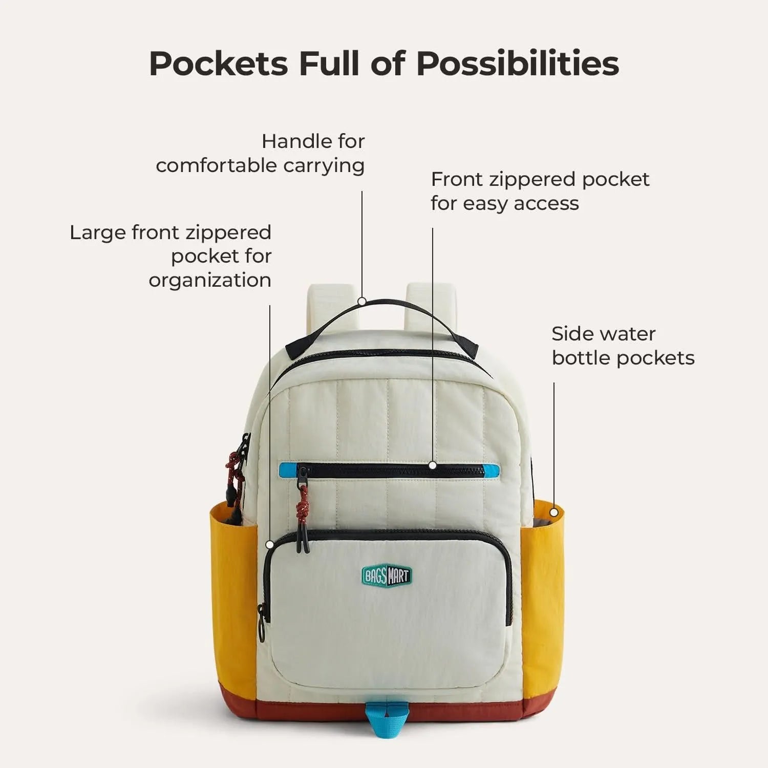 Paz 14L Kids Backpack for School, Travel & Outdoor Activities - Lightweight Waterproof Children's Daypack for Boys & Girls