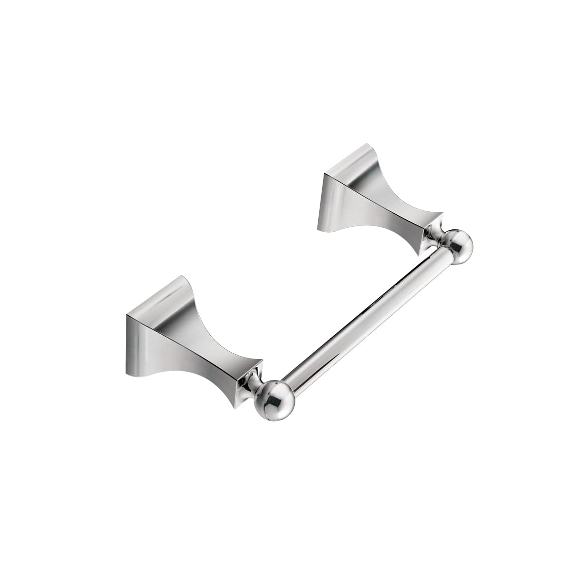 Moen DN8308CH Chrome Double Post Pivoting Toilet Paper Holder - Retreat Collection - Perfect for Bathroom, Restroom & Powder Room Decor
