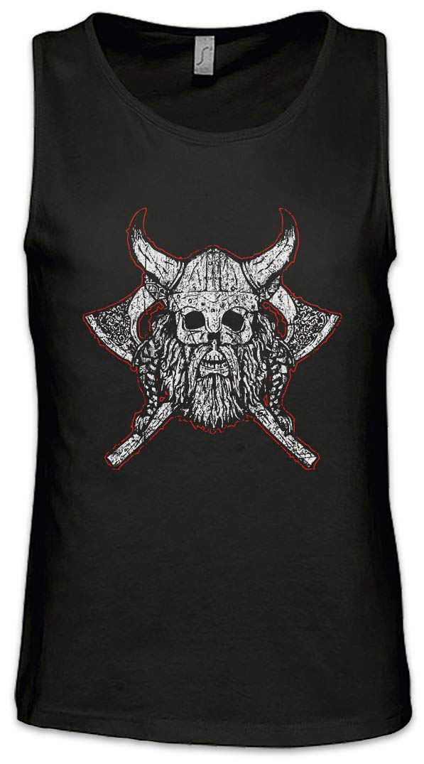 Viking Skull VII Men's Workout Tank Top - Breathable Muscle Shirt for Gym, Running & Fitness Training - Cool & Comfortable Summer Activewear