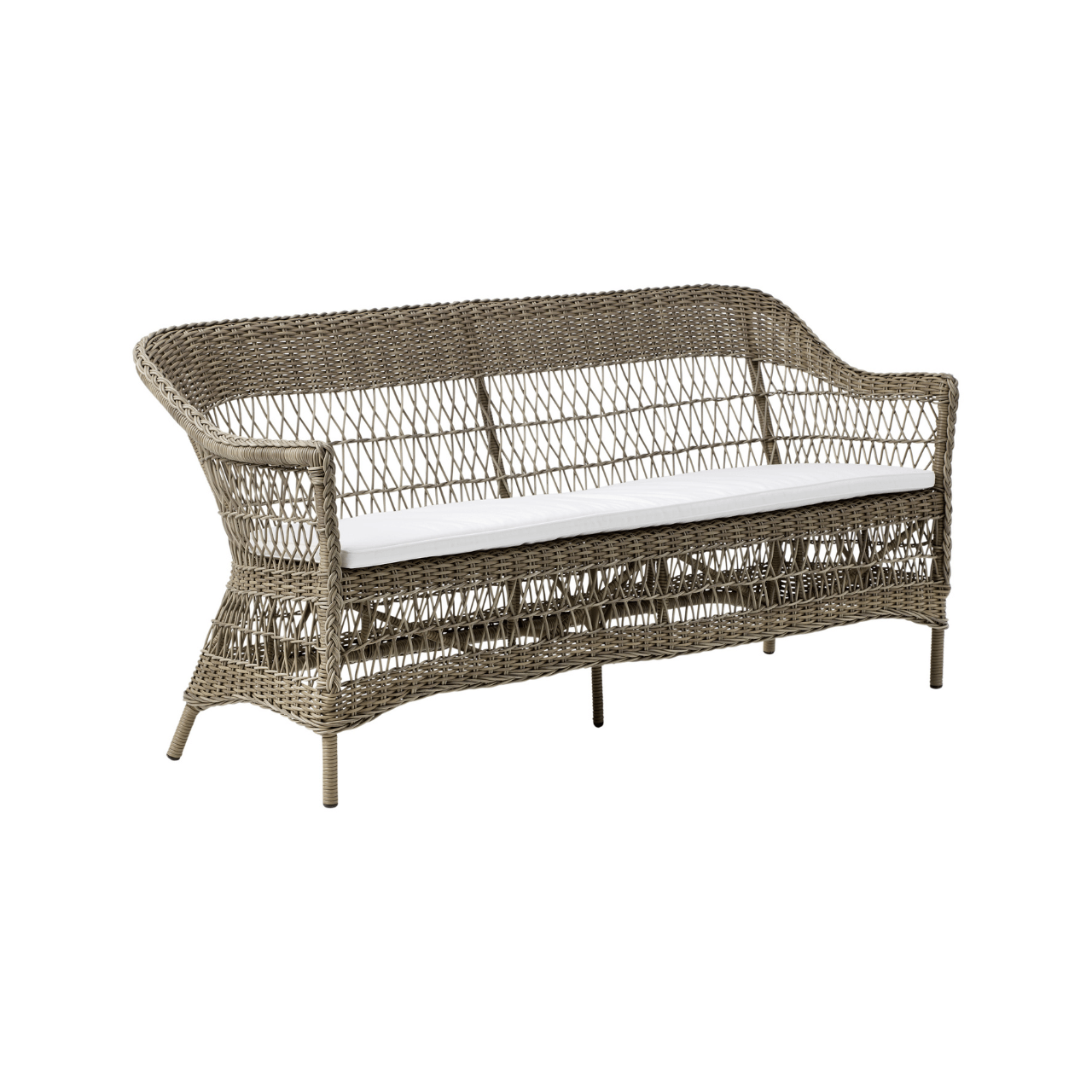 Charlot Outdoor 3-Seater Patio Sofa Set - Waterproof Wicker Furniture for Garden, Poolside, Deck & Backyard Relaxation