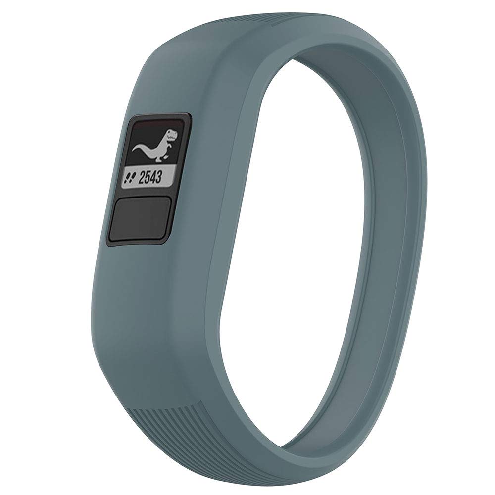 Willibill Stretchy Silicone Replacement Watch Bands for Garmin Vivofit Jr/Jr 2/Jr 3 - Kids Adjustable Fitness Tracker Bands for Boys & Girls (Cyan, Small) - Perfect for Sports, School & Daily Activities