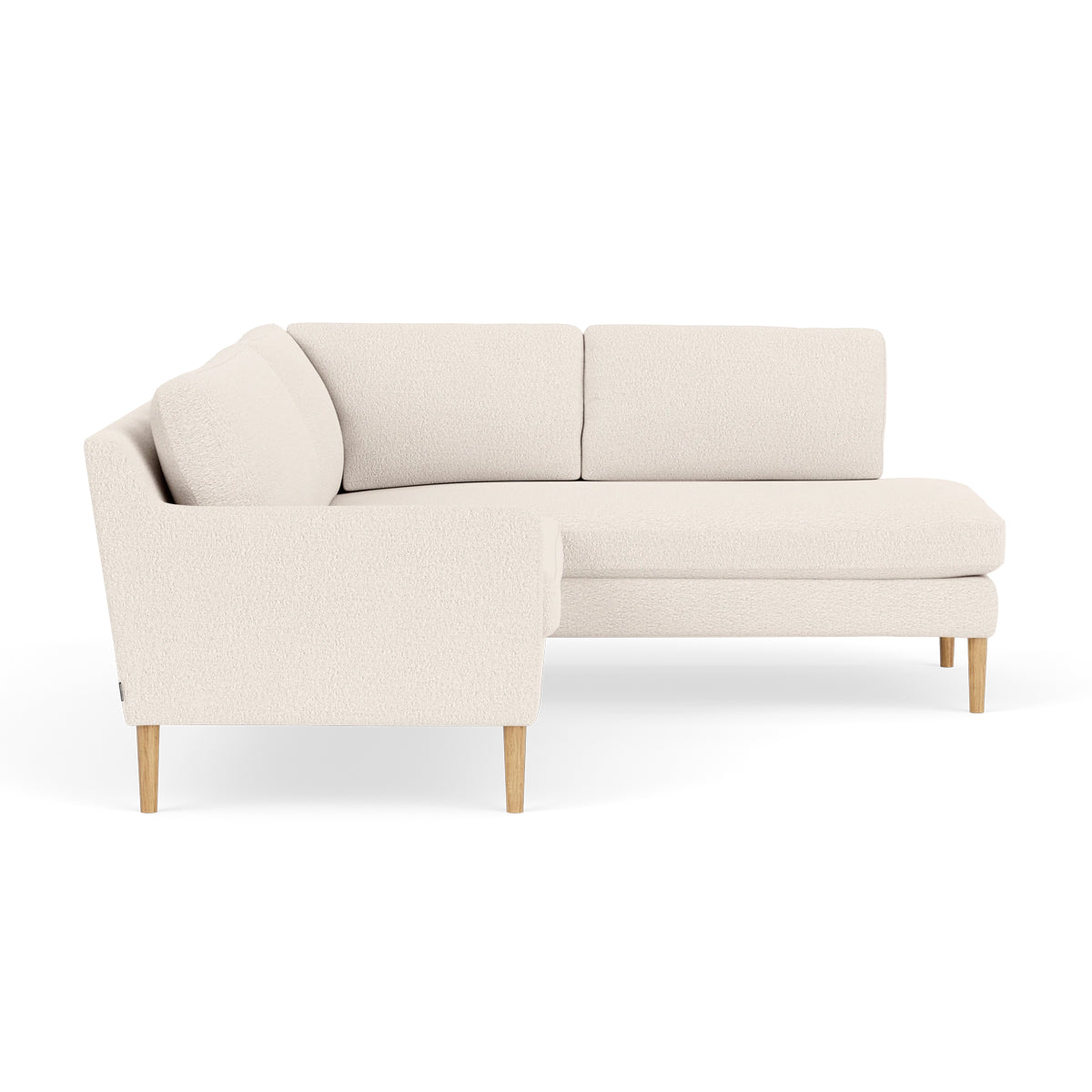 Astha Boucle Right Corner Sofa - Modern L-Shaped Sectional Couch for Living Room, Lounge & Small Spaces | Soft Upholstery, Comfortable Seating, Stylish Home Decor