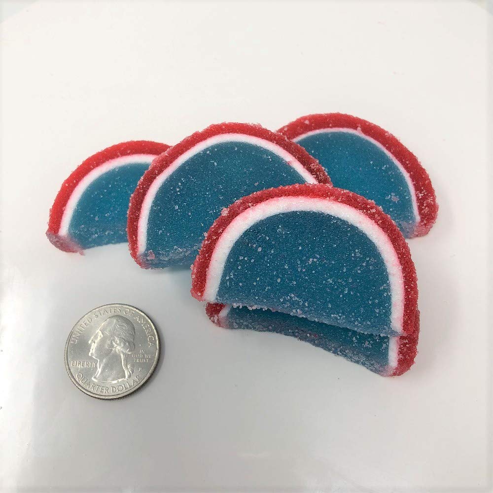 Blue Raspberry Jelly Candy Slices - Cavalier Candies 1 Pound Bag | Sweet & Tangy Fruit Flavored Treat for Parties, Gifts & Snacking