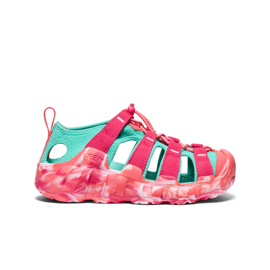 Big Kids' Hyperport H2 Sandal - Lightweight Water Shoes for Boys & Girls | Raspberry/Pool Blue | Perfect for Beach, Pool & Water Sports