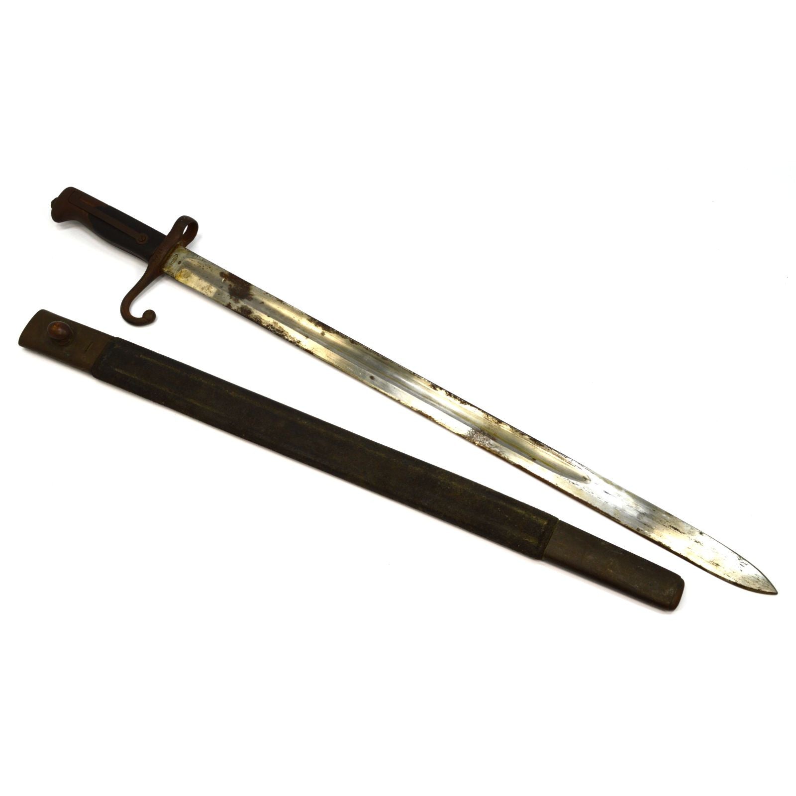Antique Torino M1871 Sword Bayonet for Vetterli Vitali Rifles - Italian Military Collectible BG 1041 - Perfect for Historical Reenactments & Weapon Collections
