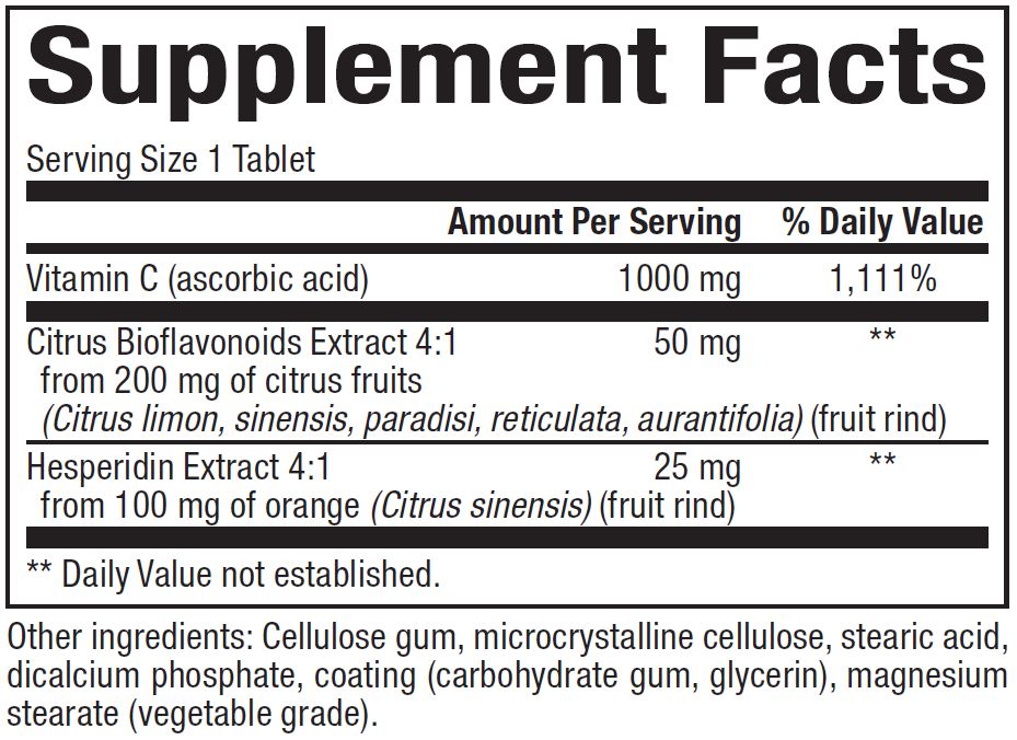 Best Vitamin C 1000mg Time Release Supplement for Immune Support & Skin Health - Daily Immune Booster & Antioxidant for Adults