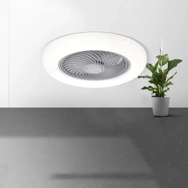 Ultra Thin Modern Ceiling Fan with LED Light - Energy Efficient Quiet DC Motor - Perfect for Bedroom, Living Room, and Office Spaces