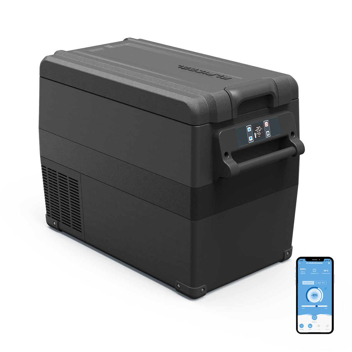 Alpicool NCF45 12V/24V Portable Car Refrigerator Freezer - 45L Compact Fridge for Road Trips, Camping & Outdoor Adventures