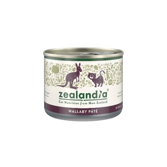 ZEALANDIA Grain Free Wallaby Pate Cat Wet Food - High Protein Natural Cat Food for Indoor & Outdoor Cats - Perfect for Picky Eaters & Sensitive Stomachs