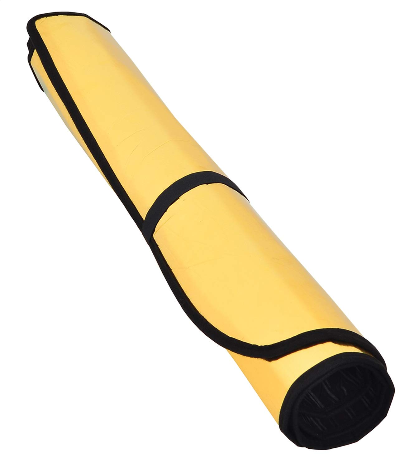 Intro-Tech NS-82-G Gold Custom Fit Car Sun Shade for Windshield - Universal Sun Visor Protector for UV Rays & Heat Reduction - Perfect for Summer Parking & Road Trips