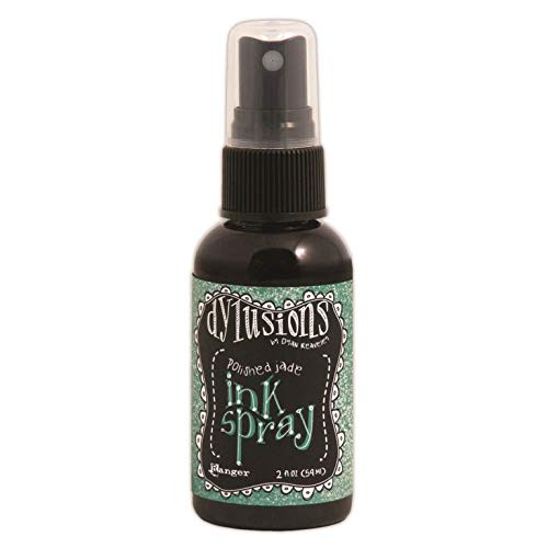Dylusions Ink Spray 2oz - Polished Jade - Vibrant Alcohol Ink for Mixed Media Art, Card Making & DIY Crafts