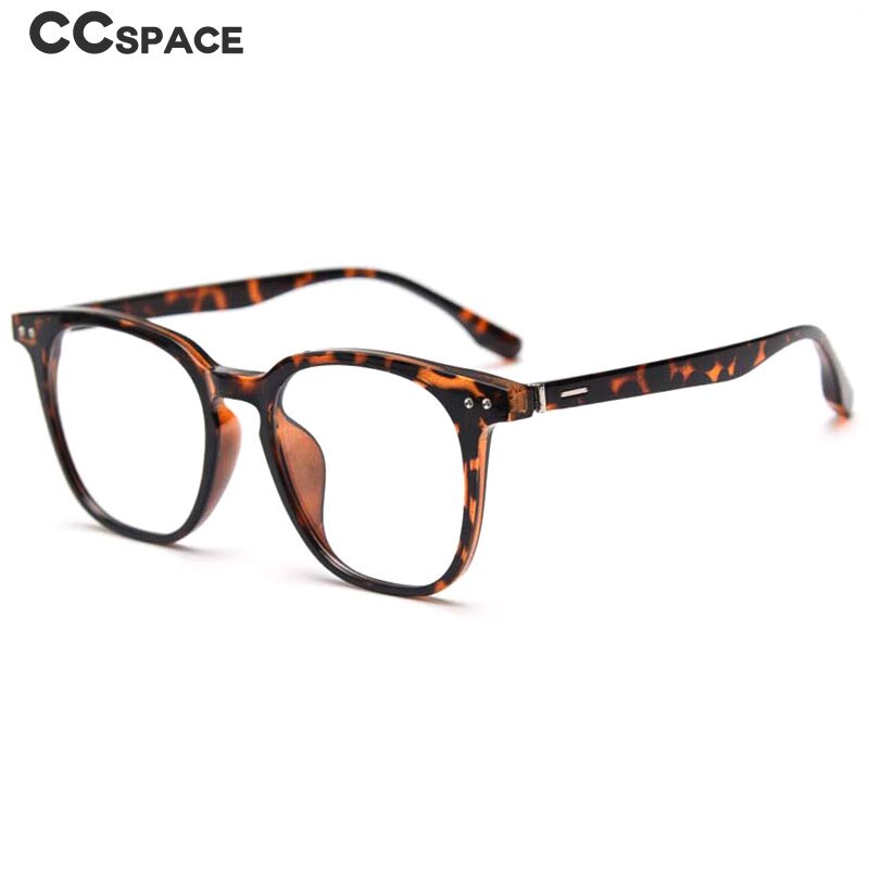 CCspace Women's Full Rim Square TR90 Titanium Eyeglasses Frame - Lightweight Durable Glasses for Work, Reading & Fashion (Style 55134)