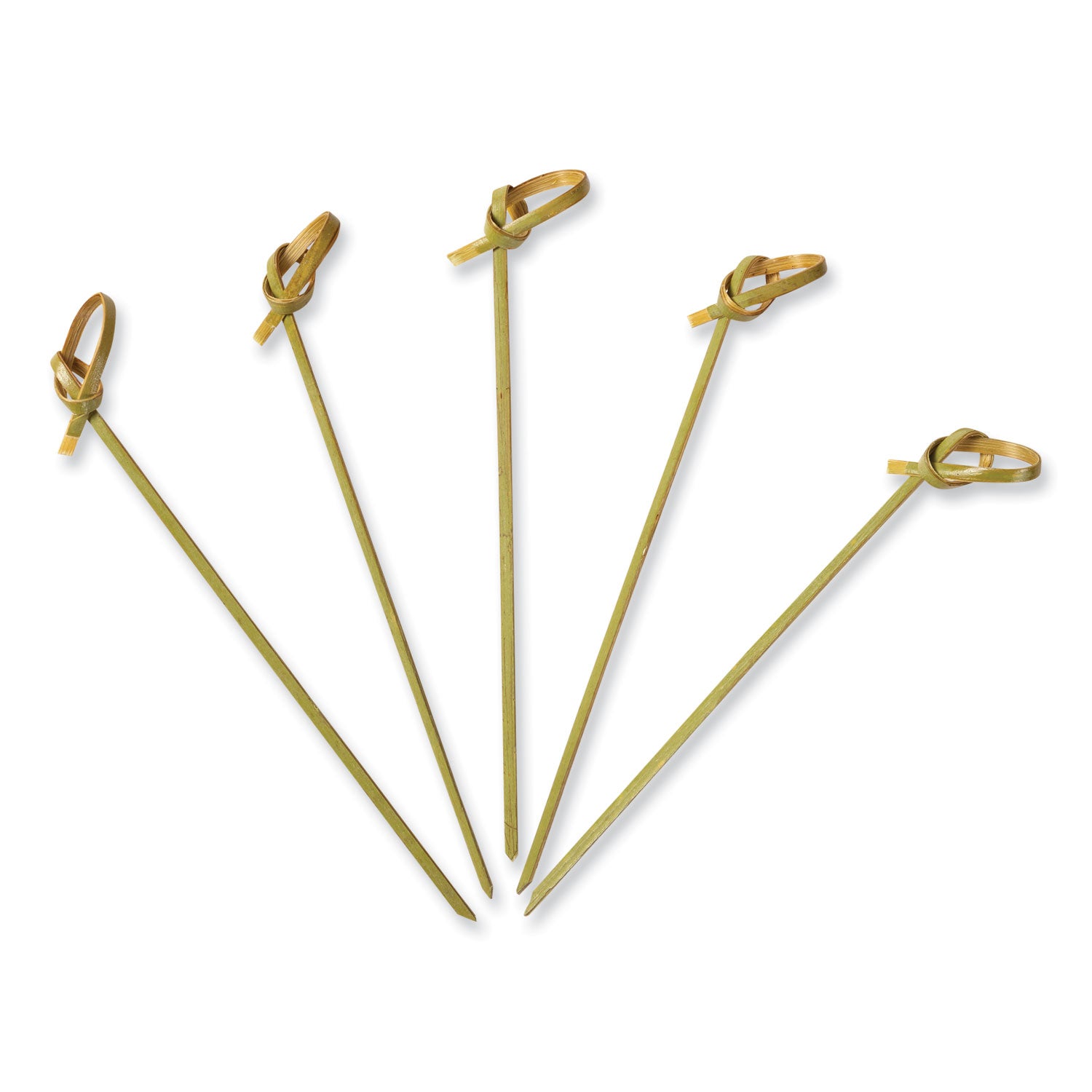 AmerCareRoyal® Natural Bamboo Toothpicks - 4.5 Inch Knotted Design, 100 Count per Pack (10 Packs per Carton) - Perfect for Restaurants, Parties, and Home Use
