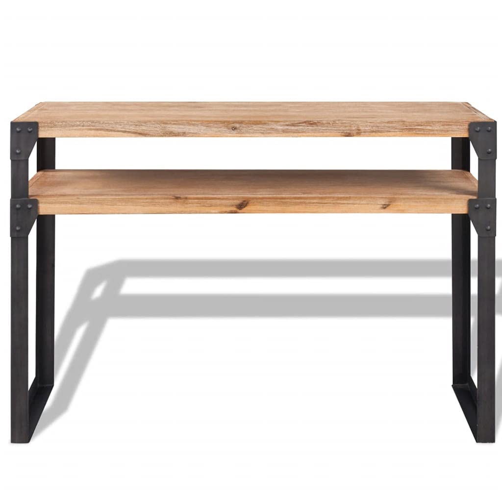 Rustic Acacia Wood Console Table - 47.2