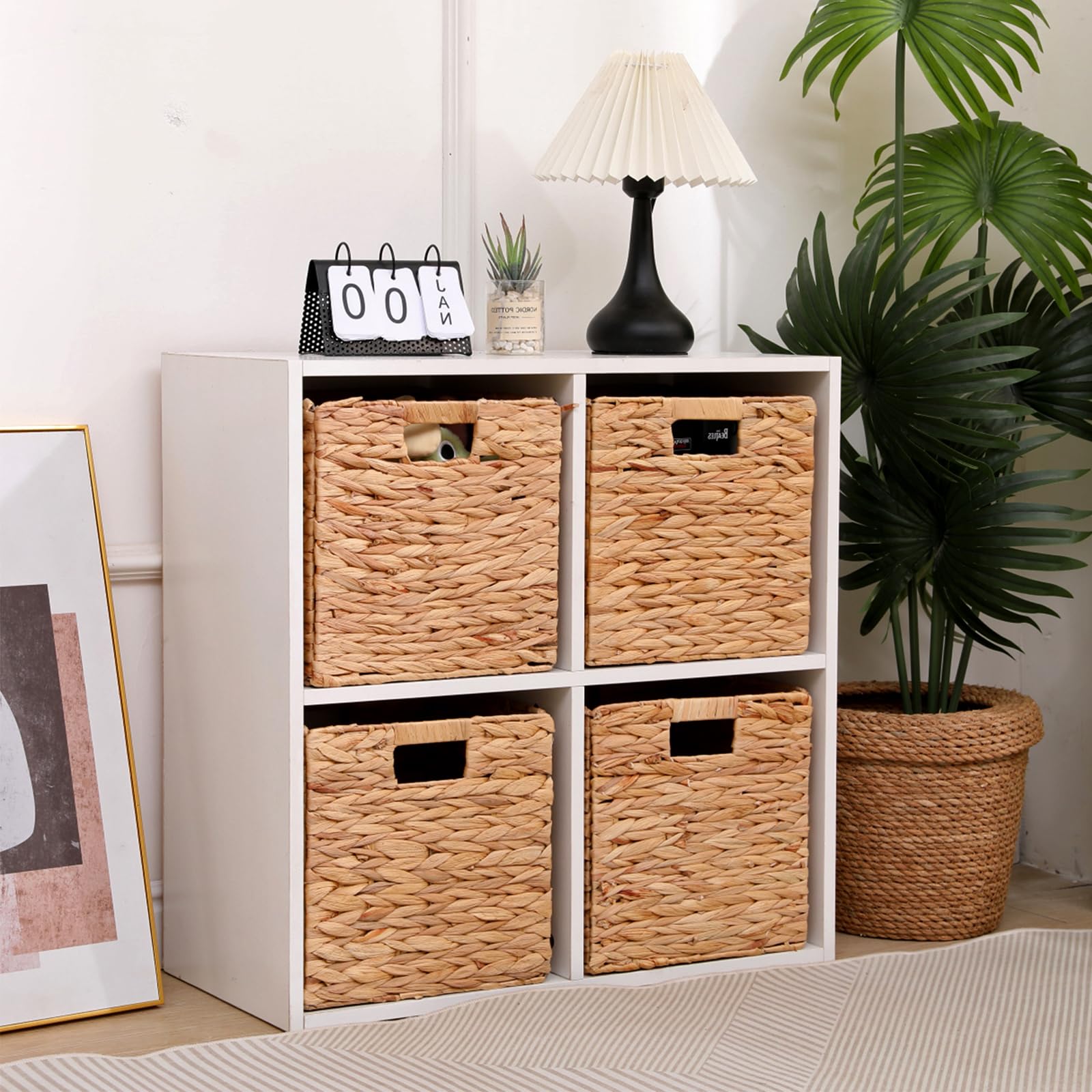 Water Hyacinth Storage Baskets Set of 4 - 11.2