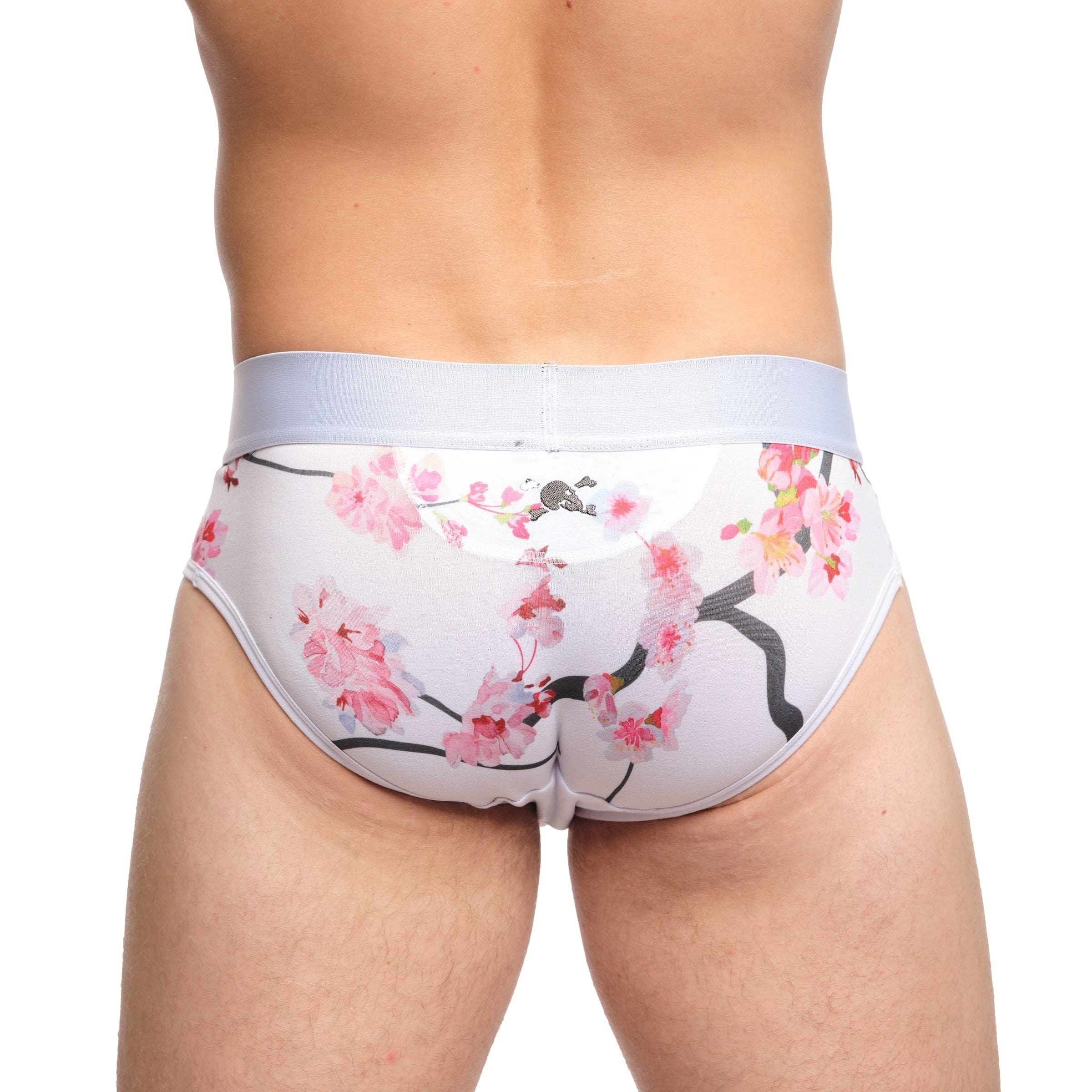 Cherry Blossom White Briefs - Soft Cotton Women's Underwear for Everyday Comfort & Style | Perfect for Work, Gym & Lounge Wear