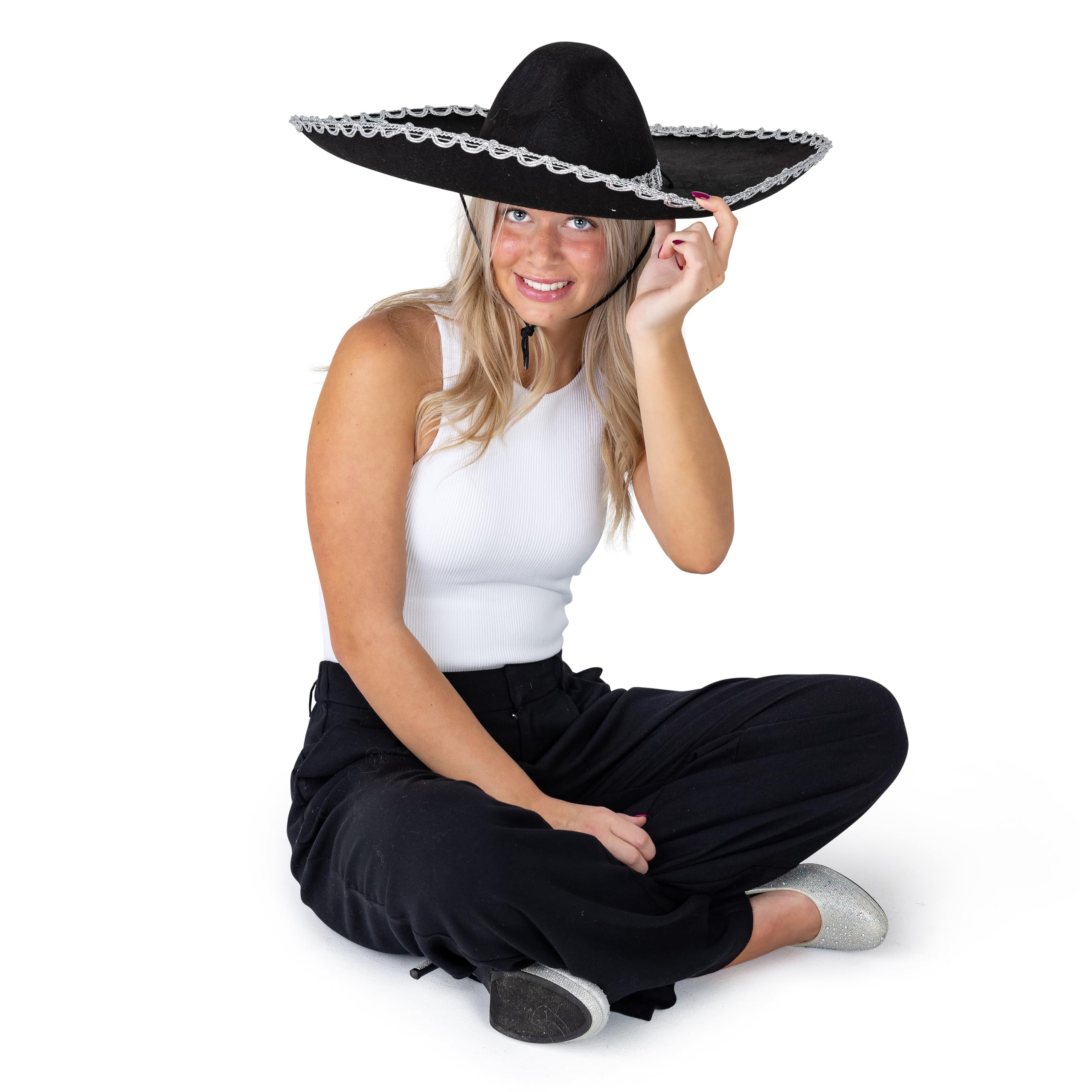 Authentic Mexican Sombrero Hat for Adults & Kids - Colorful Fiesta Party Costume Accessory - Perfect for Cinco de Mayo, Halloween, and Themed Parties