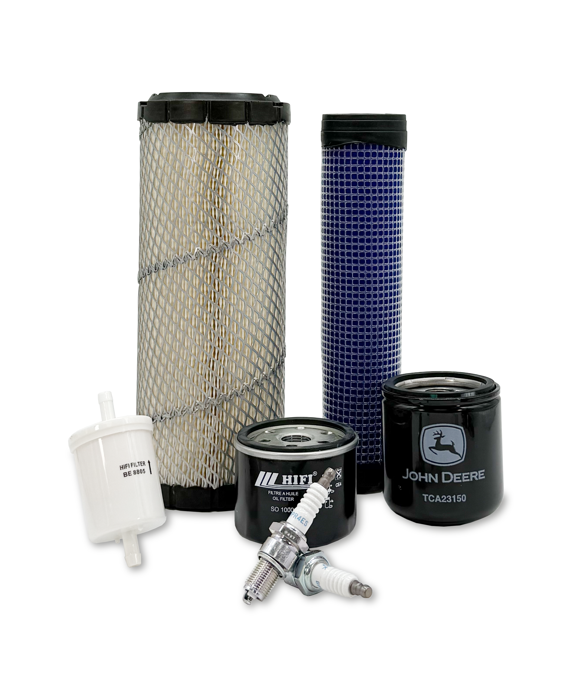 HERO® Maintenance Filter Kit for John Deere Q820E Quik-Trak Stand-On Mower - Air & Oil Filters Replacement Set - Perfect for Lawn Care & Commercial Landscaping