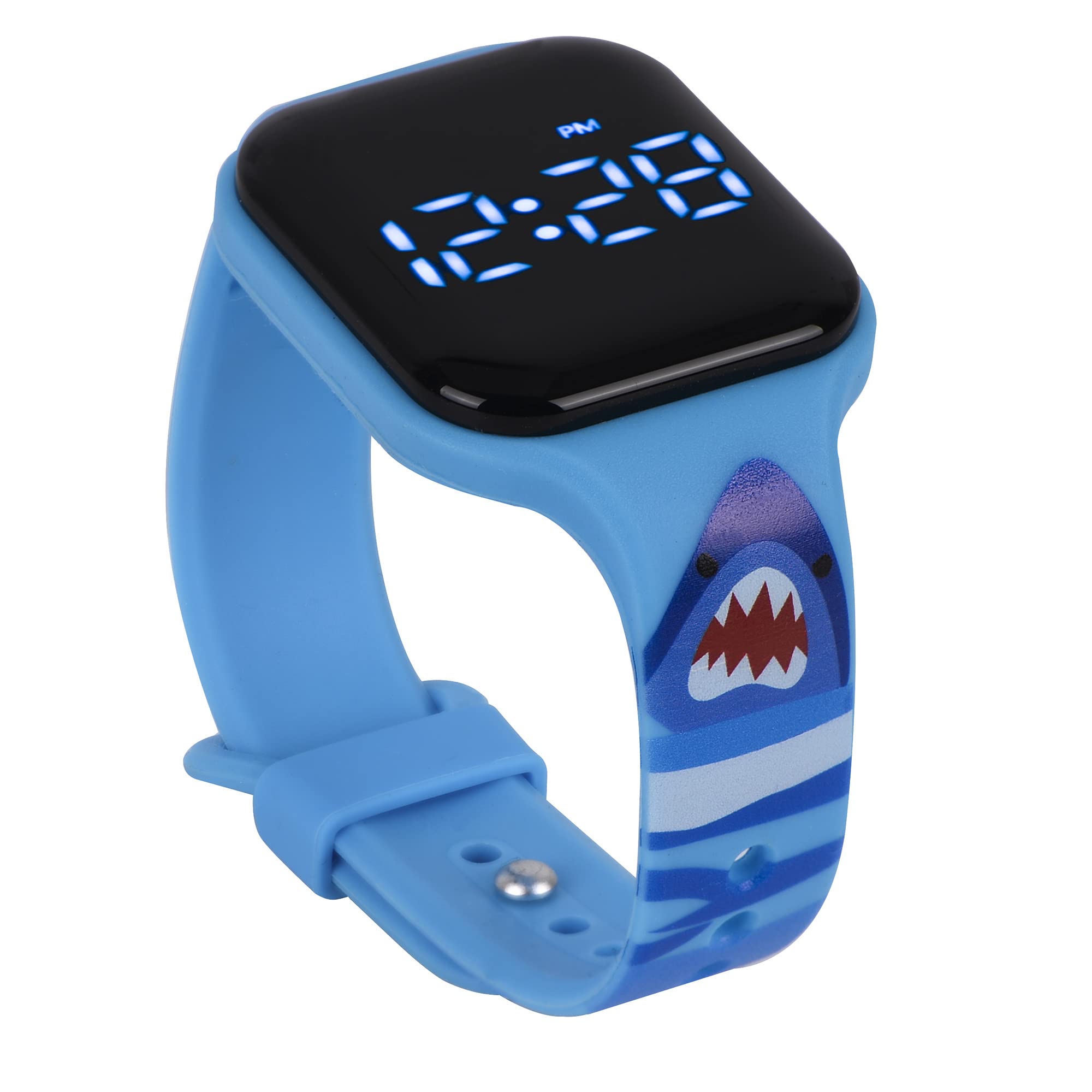 Waterproof Rechargeable Potty Training Watch for Toddler Boys - Blue Shark Design Countdown Timer Alarm | Ideal for Potty Training, Outdoor Activities & Daily Use