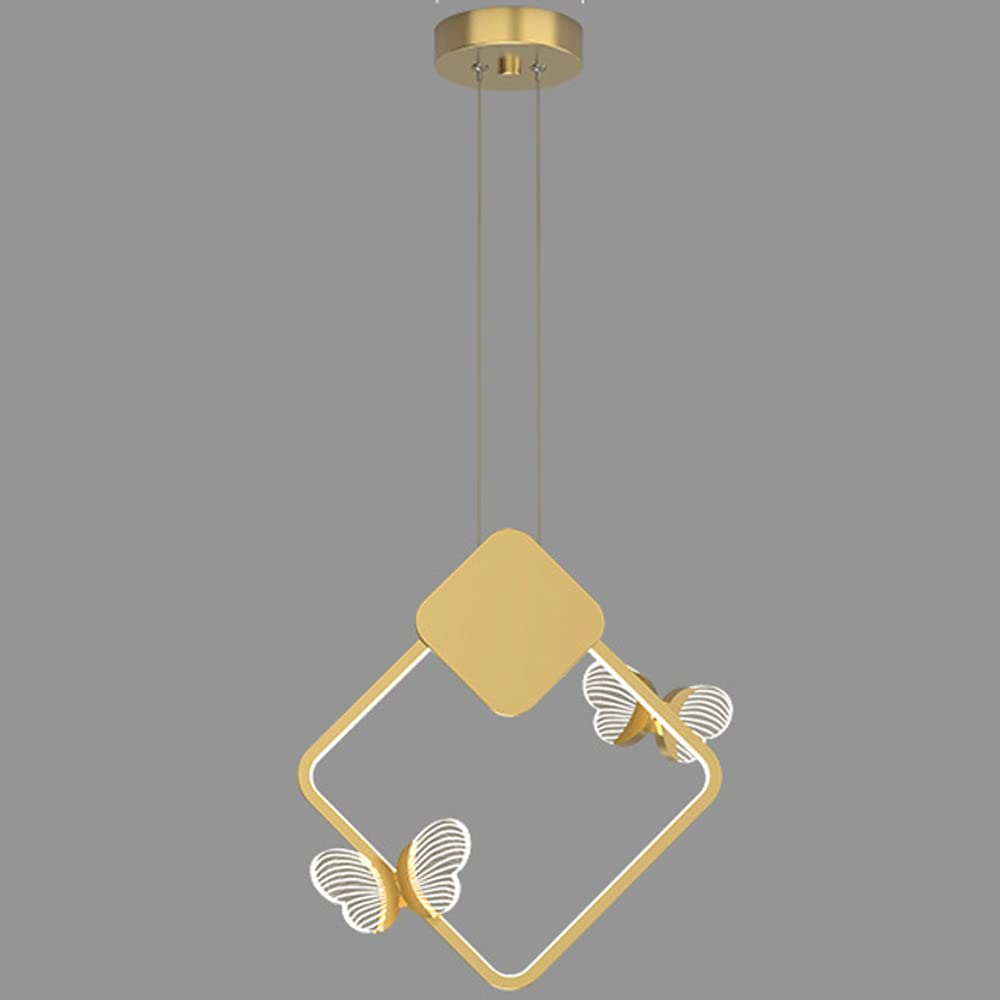 Adjustable LED Hanging Lamp - Butterfly Chandelier for Bedroom, Dining Room & Living Room | Modern Ceiling Light Fixture for Home Decor, Bar & Kitchen | Perfect for Reading Nook & Cozy Ambiance