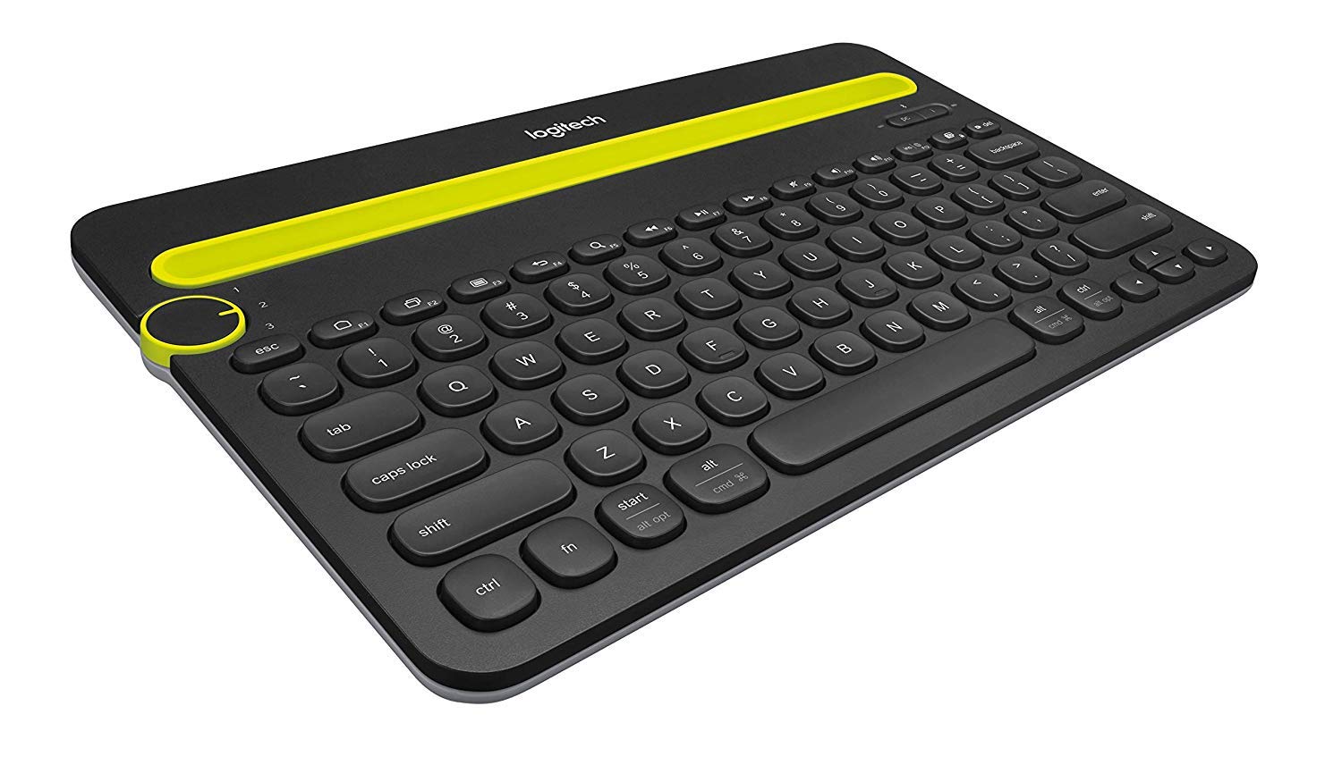 Logitech K480 Multi-Device Wireless Bluetooth Keyboard - Compatible with Windows, Mac, iPad, Android & Smartphones (Black) - Bulk Packaging - Perfect for Home Office, Remote Work & Multi-Tasking