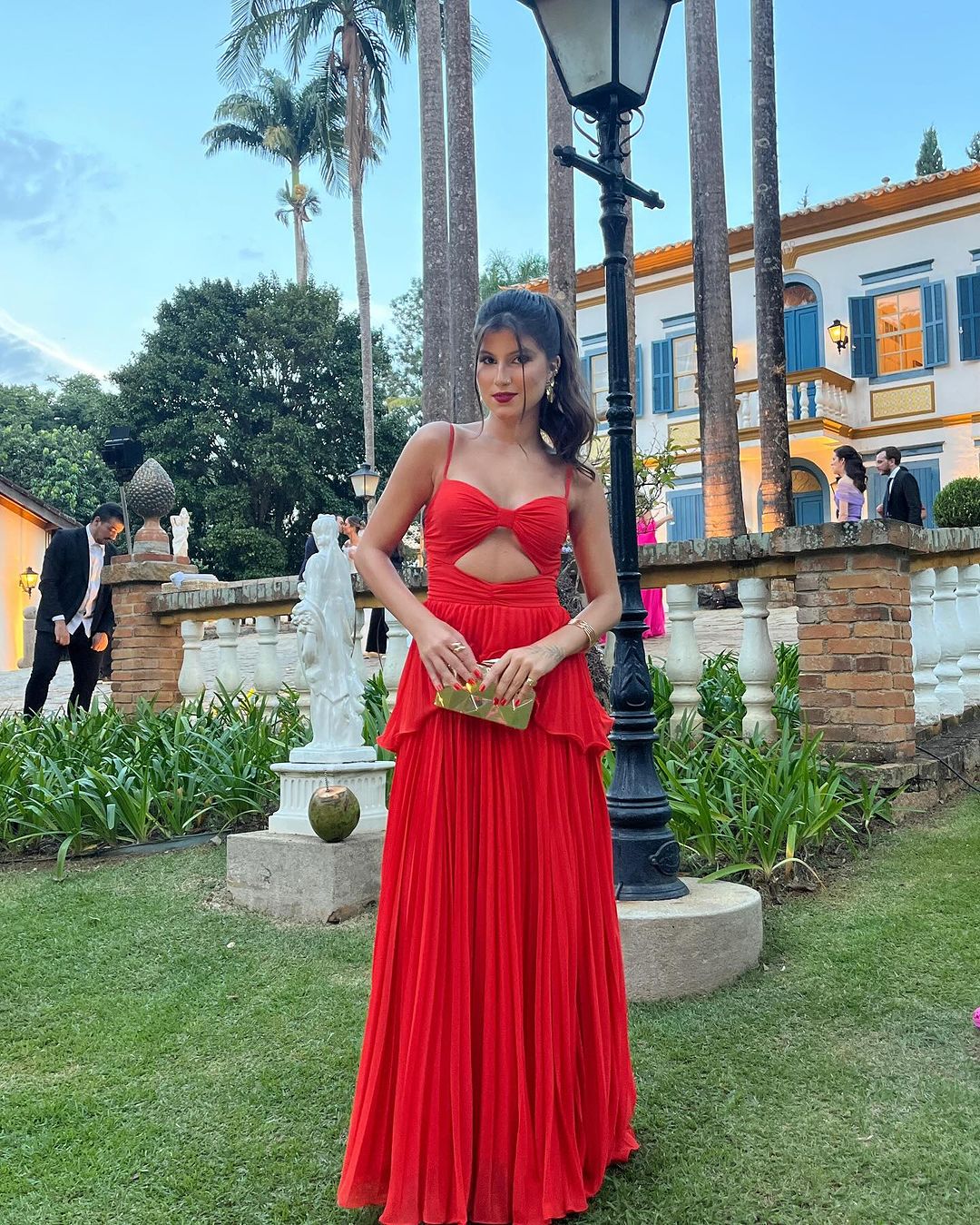 Elegant A-Line Red Chiffon Long Prom Dress for Formal Party & Evening Gown - Perfect for Homecoming, Prom Night, Wedding Guest & Special Occasions