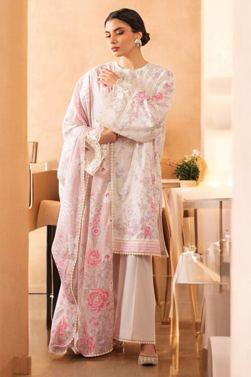 Floral Gem 3-Piece Printed Suit for Women - Elegant Matching Set with Top, Pants & Scarf - Perfect for Parties, Weddings & Special Occasions