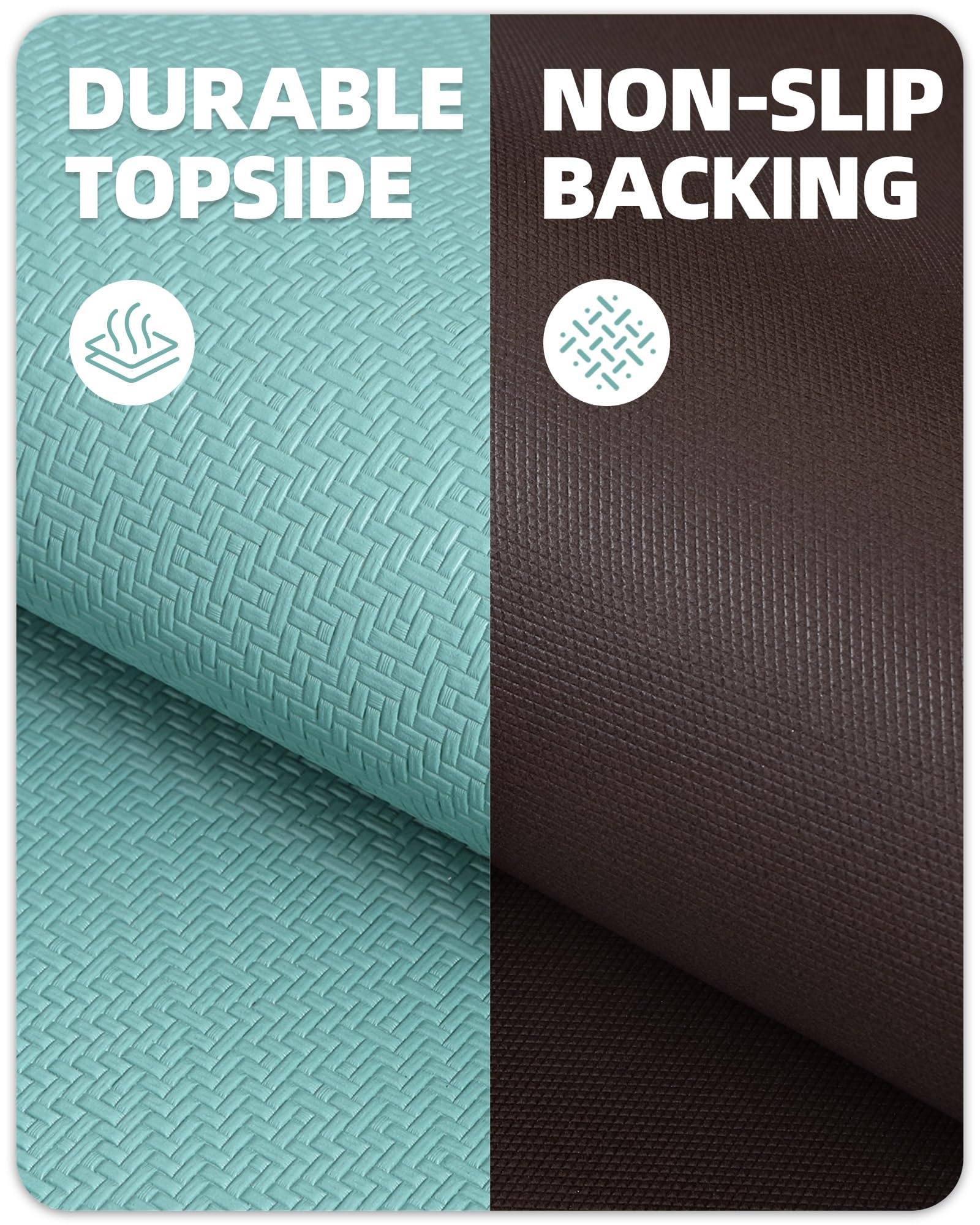 Anti-Fatigue Kitchen Floor Mat - Non-Slip Cushioned Foam Pad for Standing Comfort, 17
