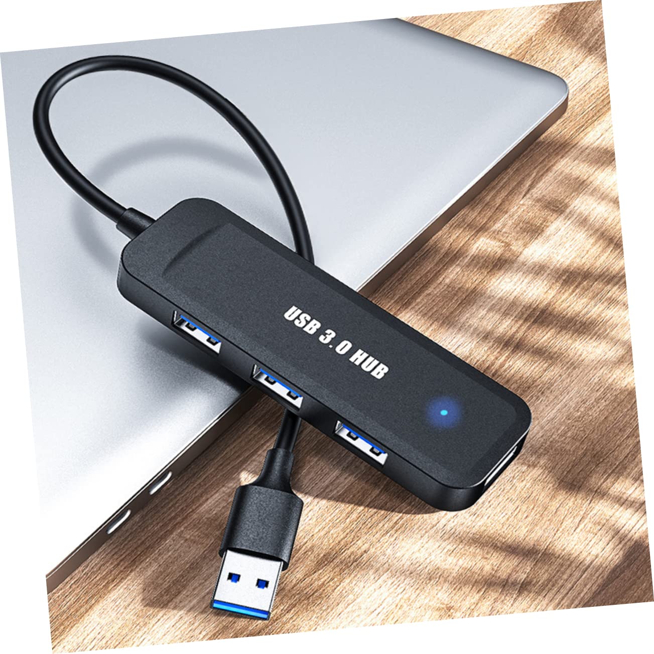 Gadpiparty 4-Port Ultra-Slim USB 2.0 Hub - Portable USB Splitter Adapter for Laptop, PC, Mac - Data Transfer & Charging Station - Perfect for Home Office, Travel, and Multi-Device Connectivity