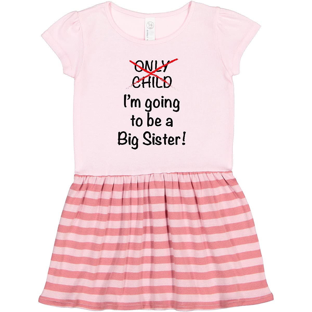 Inktastic 'I'm Going to Be a Big Sister' Toddler Dress - Cute Sibling Announcement Outfit for Baby Girls & Toddlers - Perfect for Gender Reveals, Sibling Photos & Special Occasions