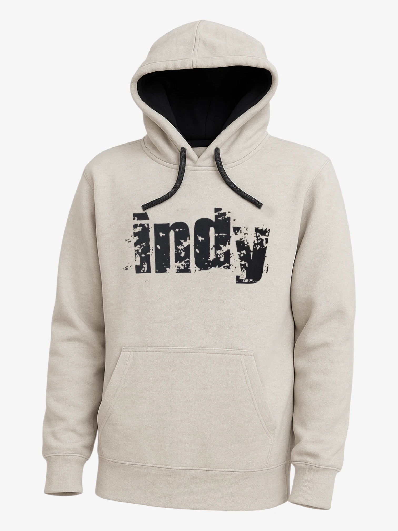 Indy Full Icon Beige Hoodie - Trendy Men's & Women's Casual Pullover Sweatshirt for Streetwear & Everyday Comfort