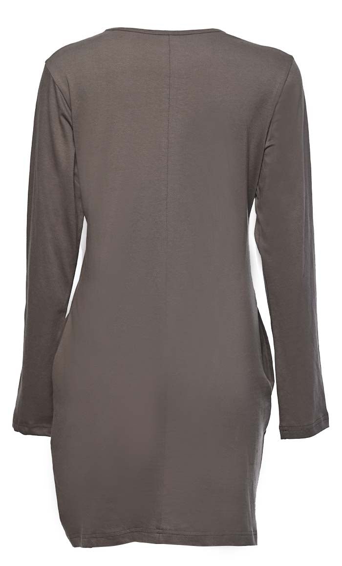 Stylish Everyday Wear Basic Ruched Detailing Tunic Top for Women - Perfect for Office, Casual Outings & Weekend Brunch