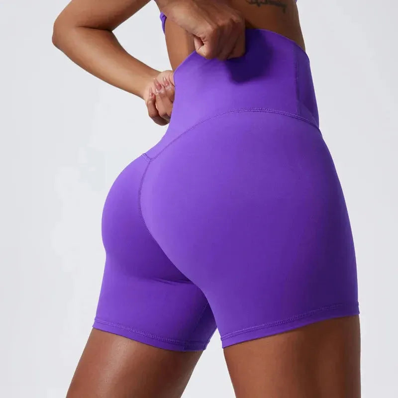 Super Soft High Waist Yoga Shorts for Women - Breathable Workout Leggings & Gym Shorts with Push Up Design - Perfect for Yoga, Cycling, Running & Fitness Training