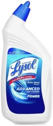 Lysol Professional Toilet Bowl Disinfectant Cleaner - 12 Pack | Kills 99.9% Germs & Bacteria | EPA Registered | For Home, Office & Commercial Use | Eliminates Odors & Stains
