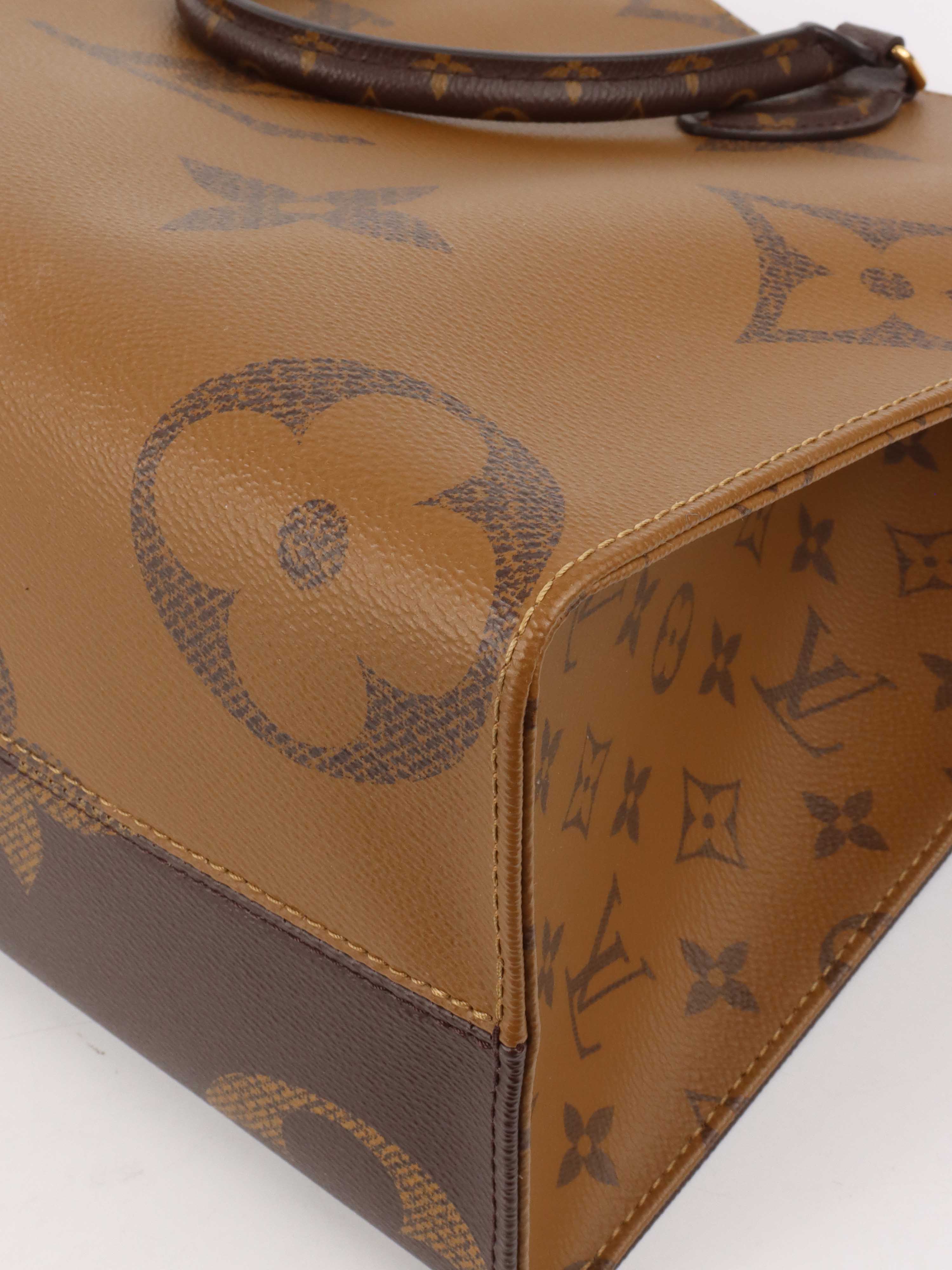 Authentic Louis Vuitton Onthego Reverse MM Tote Bag - Luxury Designer Handbag for Women, Perfect for Work, Travel & Everyday Use
