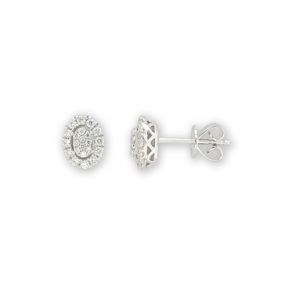 9ct White Gold Stud Earrings with 0.30 Carat Brilliant Cut Diamonds - Elegant Jewelry for Women, Perfect for Weddings, Anniversaries & Everyday Wear