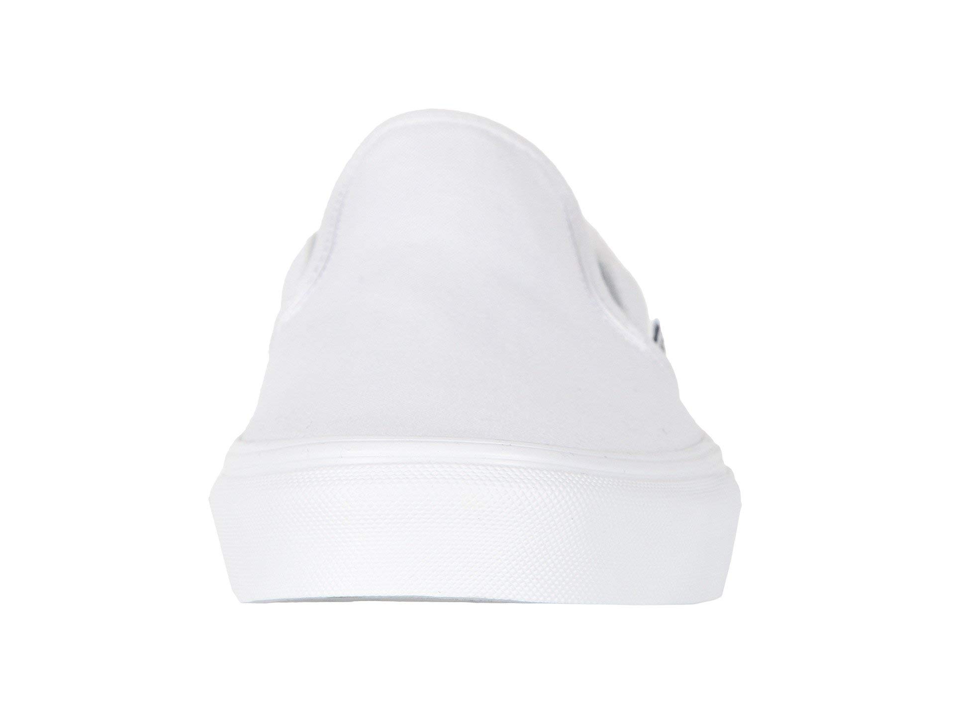 Vans Classic Slip-On Sneakers for Men & Women - True White Canvas Casual Shoes for Skateboarding, Walking & Everyday Wear