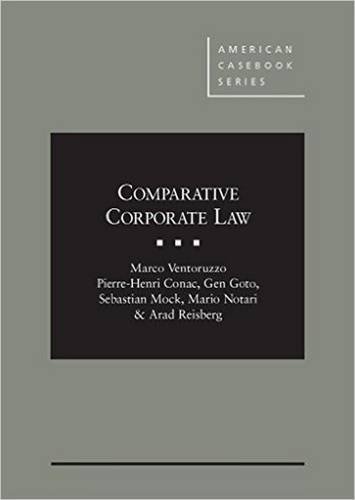 Comparative Corporate Law Textbook - American Casebook Series | Legal Studies, Business Law Courses & Corporate Governance Reference