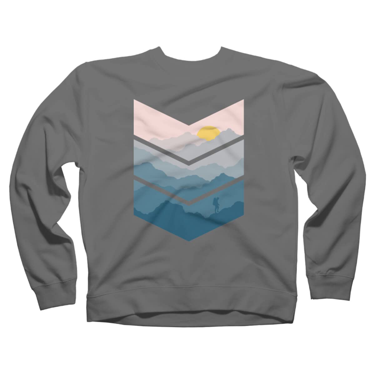 Design By Humans Unisex Hiking Sweatshirt by HKArtist - Comfortable & Stylish Pullover for Outdoor Adventures, Camping & Casual Wear