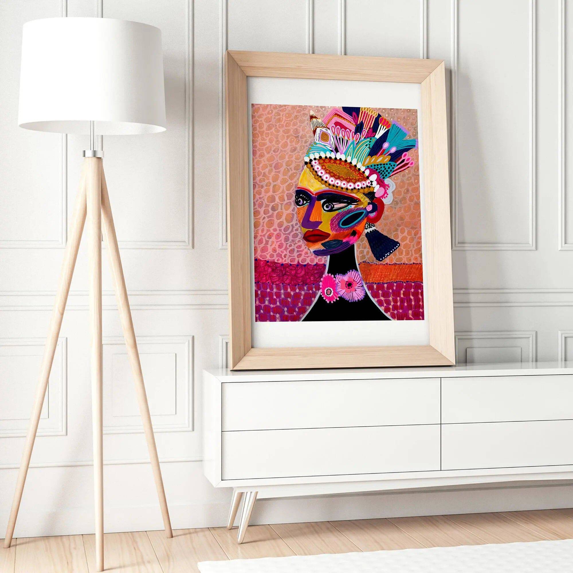 Empress Princess Wall Art Print - Elegant Royal Decor for Bedroom, Living Room & Office | Perfect Gift for Women & Girls