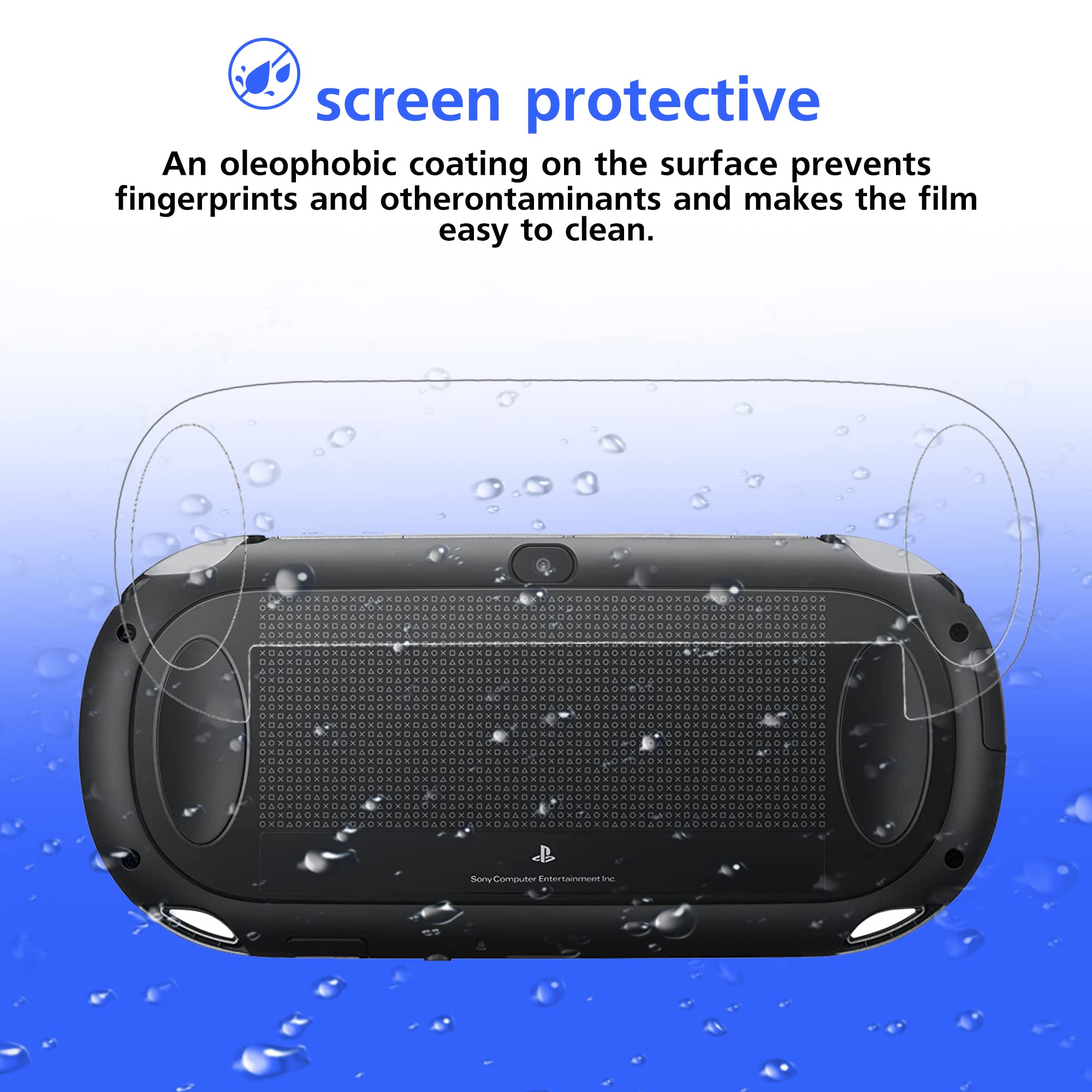 PS Vita 1000 Charger Bundle - 1 Pack Fast Charger & 4 Pack HD Screen Protectors for Sony PlayStation Vita 1000 - Perfect for Gaming On-The-Go & Travel Protection