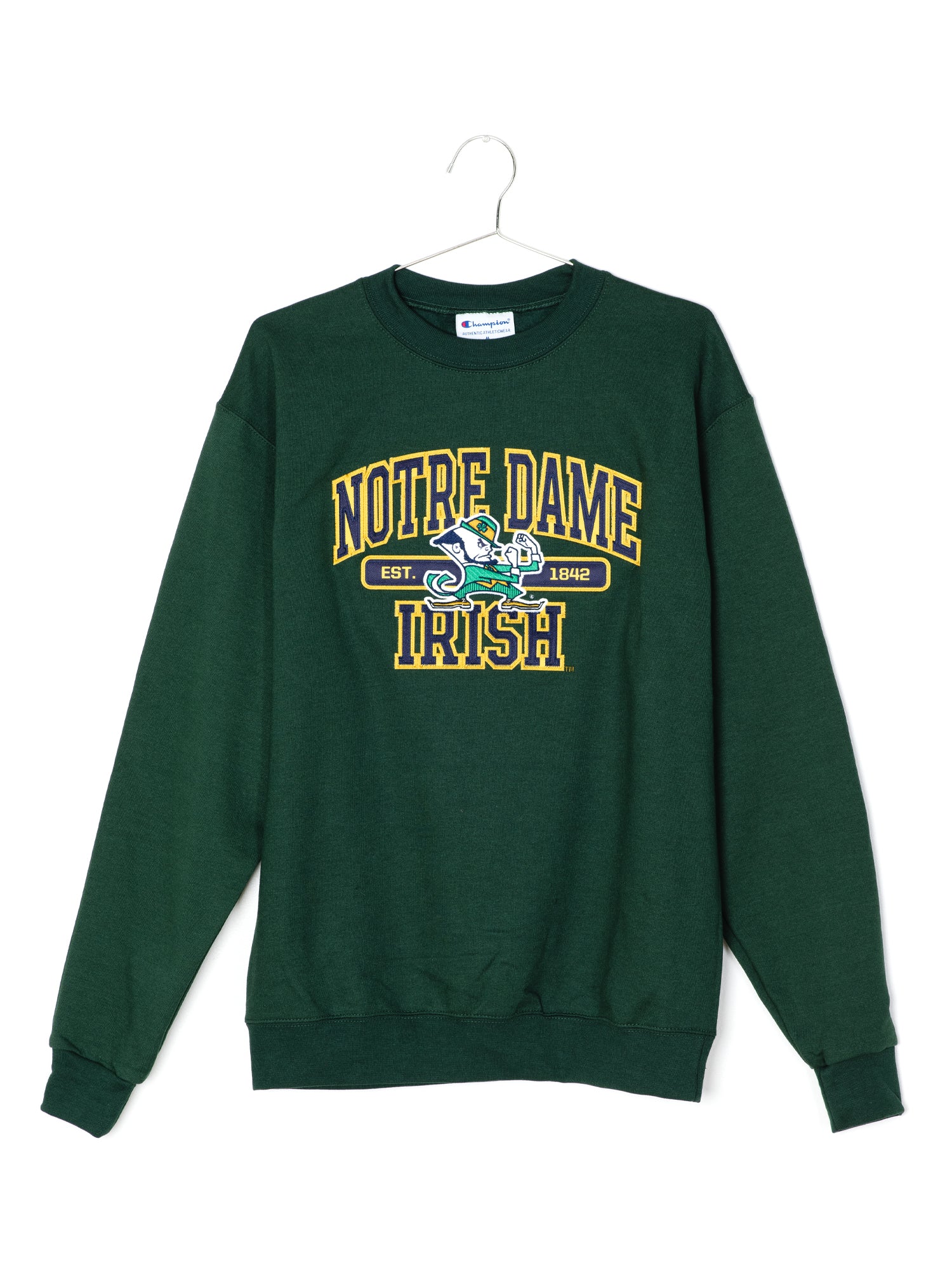 Champion Eco Powerblend Notre Dame Crewneck Sweater - Comfortable & Stylish College Apparel for Men & Women - Perfect for Game Day, Casual Wear & School Spirit