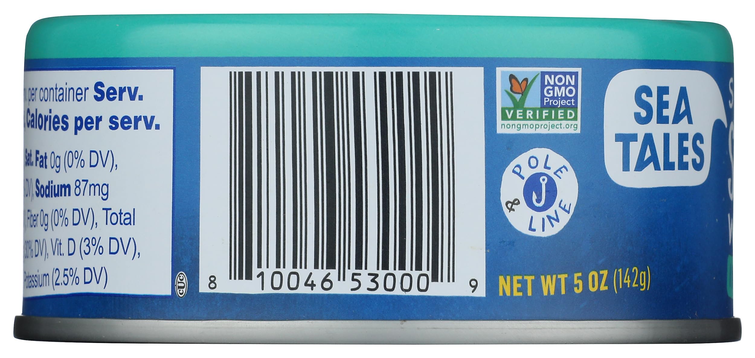Premium Skipjack Tuna in Water - 5 Ounce Can, High Protein & Low Sodium, Perfect for Salads, Sandwiches & Healthy Meal Prep - Sea Tales Brand