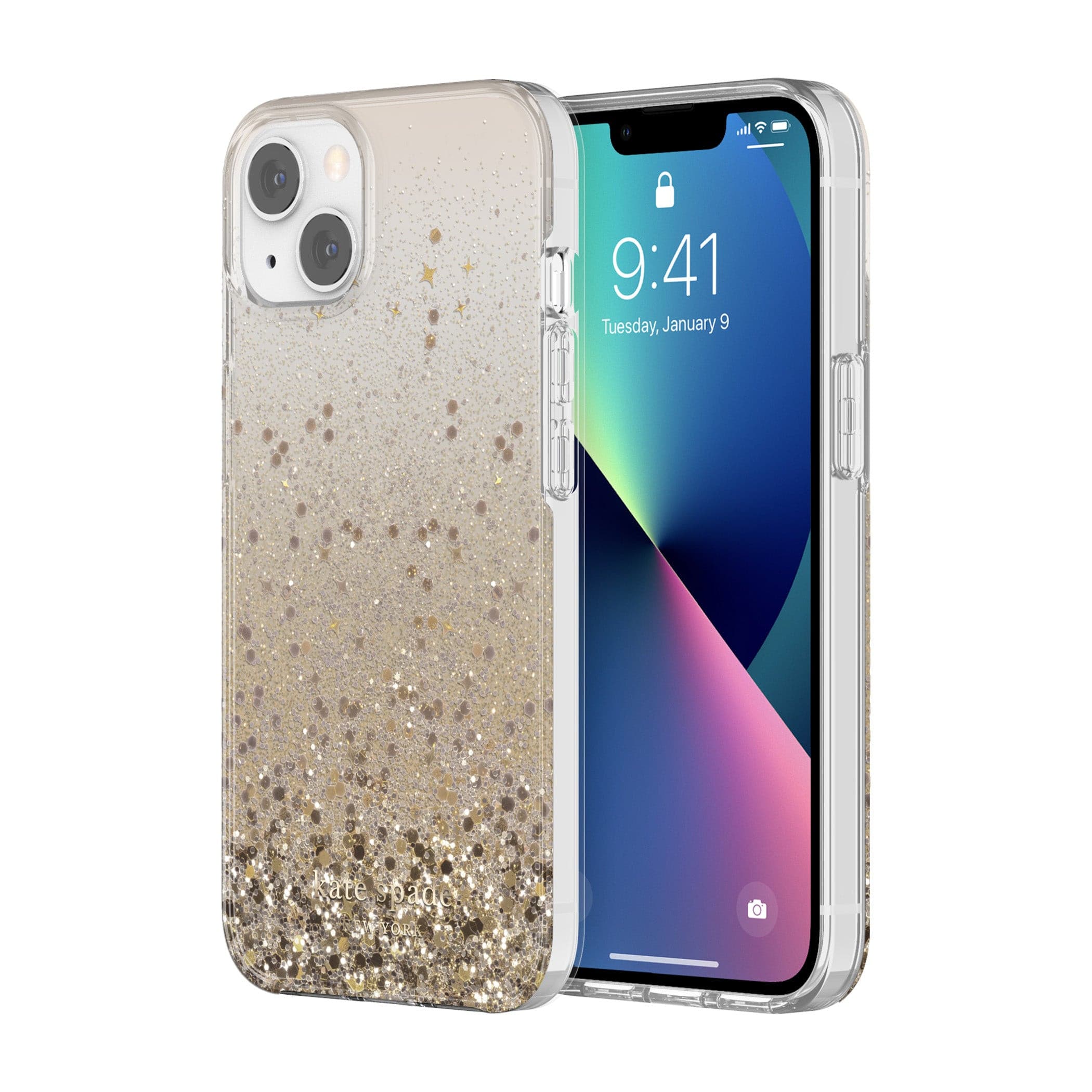 Kate Spade New York iPhone 13 Case - Stylish Protective Hardshell Cover with Slim Design | Perfect for Everyday Use, Work & Travel