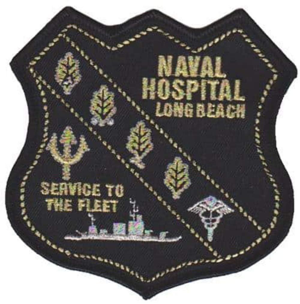 Original Naval Hospital Long Beach Patch – Embroidered Sew-On Military Patch for Uniforms, Jackets & Collectibles | Perfect for Veterans, History Buffs & Military Enthusiasts