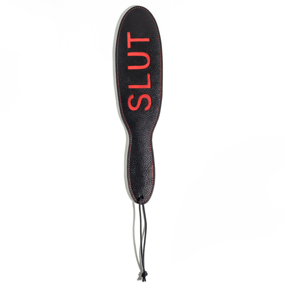 Premium Grain Leather Spanking Paddle with Cutout Design - BDSM Toy for Sensual Play, Adult Spanking, and Erotic Discipline - Perfect for Couples and BDSM Enthusiasts